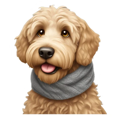 labradoodle-in-the-scarf sticker
