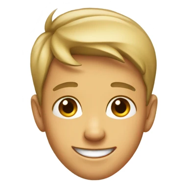 smiling boy with pointy ears sticker