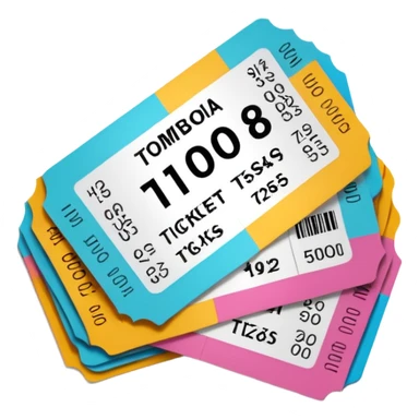 ticket tombola sticker