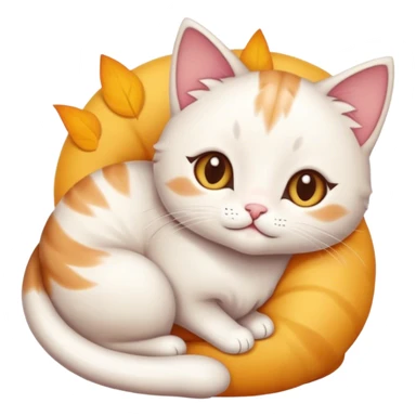 cute cat on top of mercy sticker