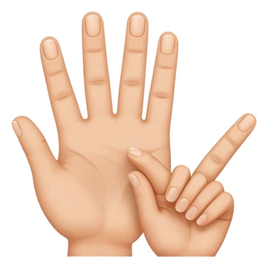 Fingers in a shape of a c sticker