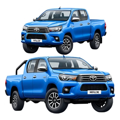 Toyota Hilux - Toyota (Model Year: 2021) (Iconic colour: Blue) sticker