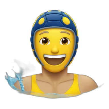 Waterpolo Smiley lol sticker