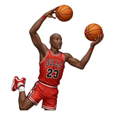 Michael jordan dunking sticker
