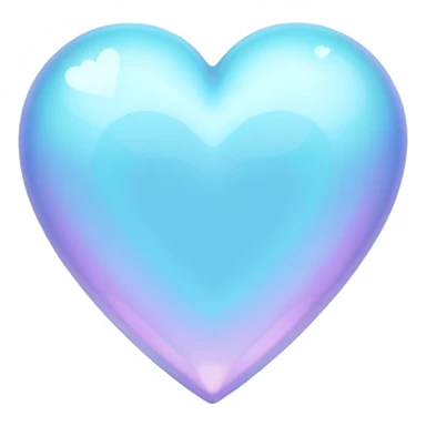 pastel goth heart with baby blue crystals sticker