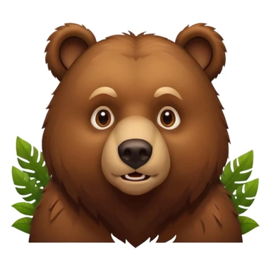 jungle wild bear sticker
