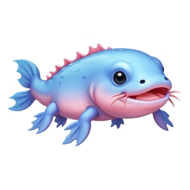 Ajolote azul sticker