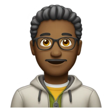 Create a man with peace minded sticker