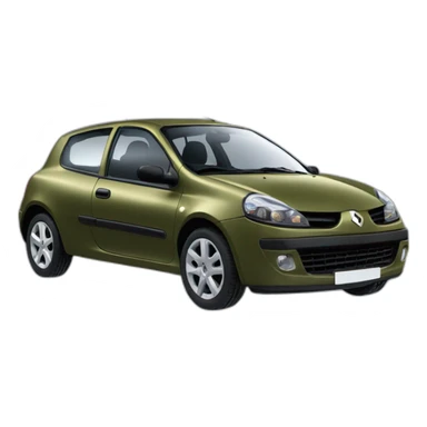 Renault Clio 2 olive color sticker