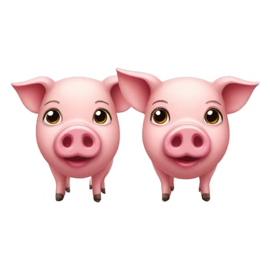 A pair of pigs  sticker