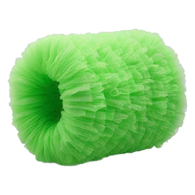 Synthetic loofah sticker
