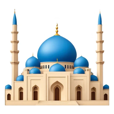 Mohammad Al-Amin Mosque Emoji of Beirut – Featuring its blue dome, tall minarets, and Arabic calligraphy. sticker