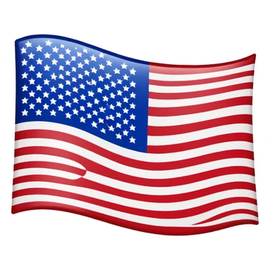 waving upside down American flag sticker