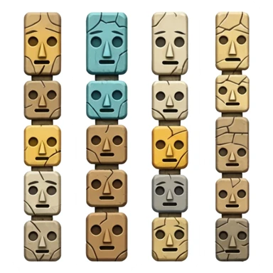 stone totems sticker