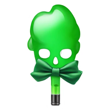 Green vape with a bow sticker
