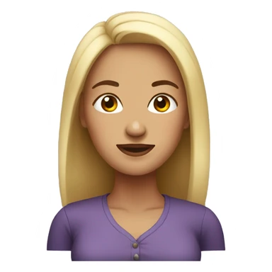 woman with huge forehead sticker