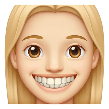 Smile with braces sticker