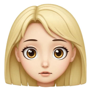 anime faces with big eyes sticker