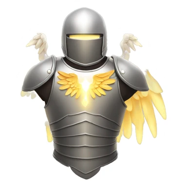 torso armor with wings of light sticker