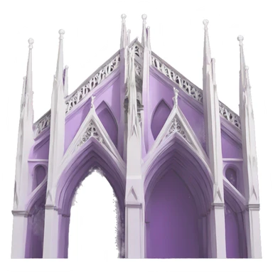 Purple duomo in Milan  sticker