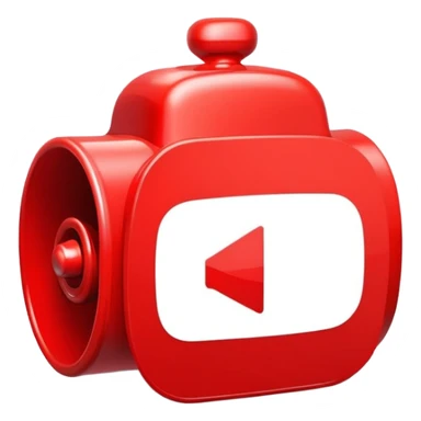 Red YouTube subscribe button with bell icon sticker