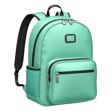 mint color backpack sticker