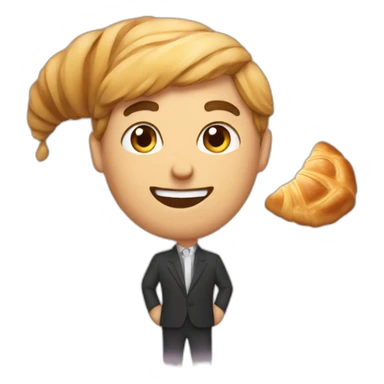 Alex Lacour with a croissant sticker