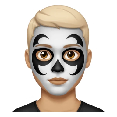 Fan with Face Paint half body sticker