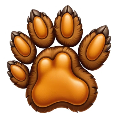 Dogs foot emoji sticker