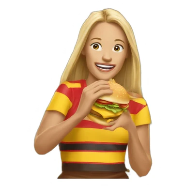 Haaland eat mc Donald's sticker