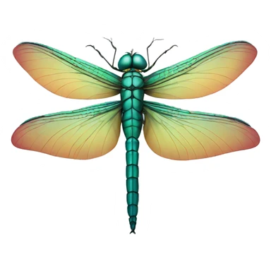 Dragonfly with crown sticker
