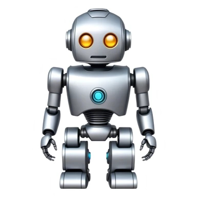a robot mascot sticker