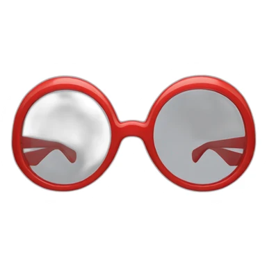 Anne roumanoff lunettes rouges sticker