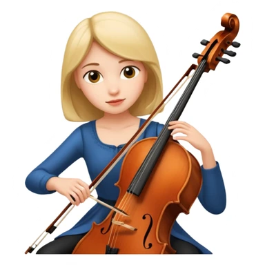 girl playing cello sticker