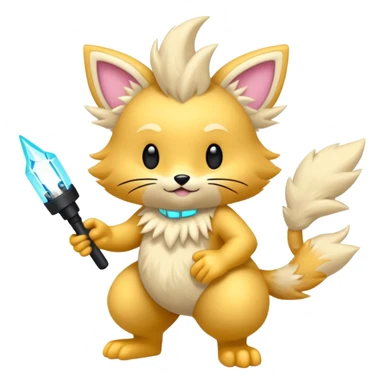  Fey Toony Sprigatito-Electrike-fusion-hybrid (full body) sticker