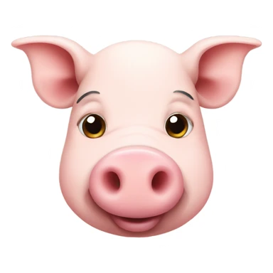 Pig cow sticker