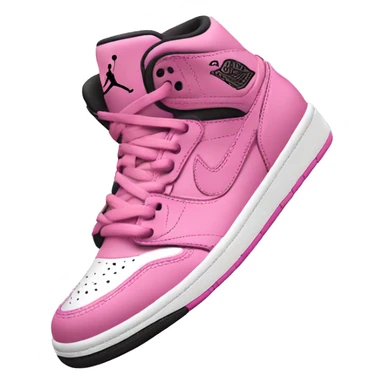 pink jordan high tops sticker