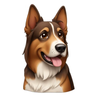 Marron Braco german dog sticker