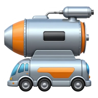  Flintstones futuristic jet engine-powered tall robot moving van sticker