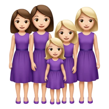 As meninas do celso são 5 : 2 filhas e 3 netas sticker