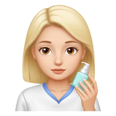 Face care girl sticker