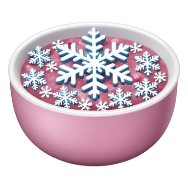 Pink 🥘 snowflake sticker