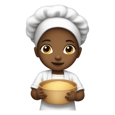 Baby girl baking  sticker