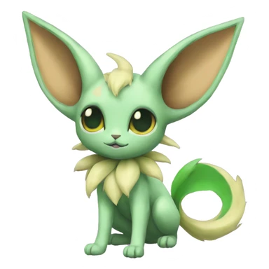 Espeon-Leafeon full body sticker