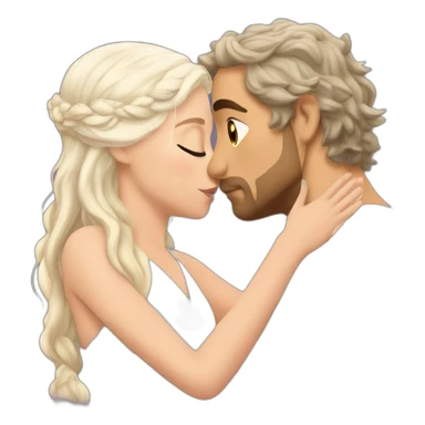 Daenerys Targaryen gives a kiss with her hand sticker