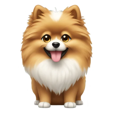 Pom with heart sticker