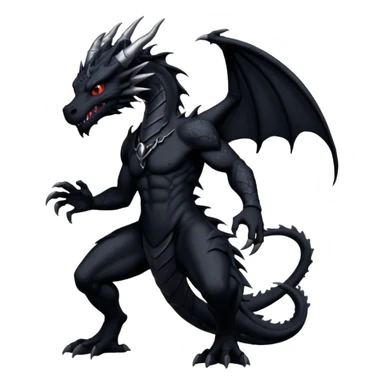 Anime Dragon Human Shadow sticker