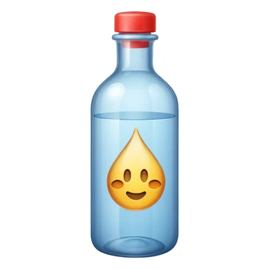 une bouteille de cristaline sticker