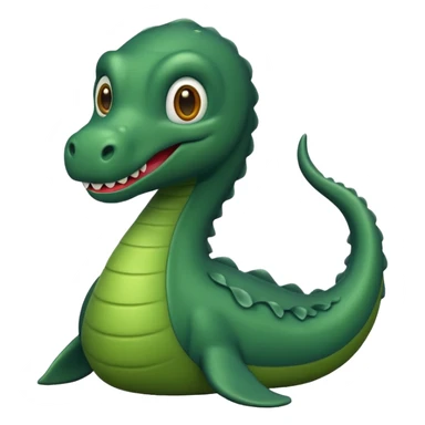 Create an emoji of Lochness monster sticker