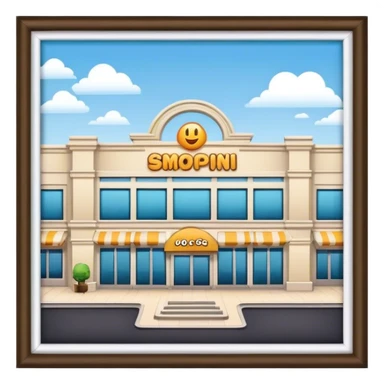 shopping mall sticker